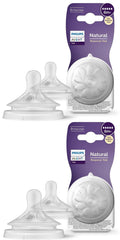 AVENT Philips Natural Teat Fast Flow - 6months+ (Pack Of 2) 4