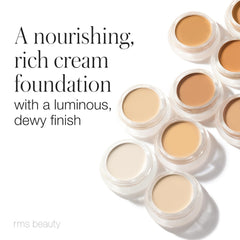 RMS Beauty “Un” Cover-Up Cream Foundation - Hydrating & Nourishing Organic Face Makeup Provides Lightweight & Even Coverage for Healthy, Luminous Skin - Shade 44 (1 oz / 30 ml)