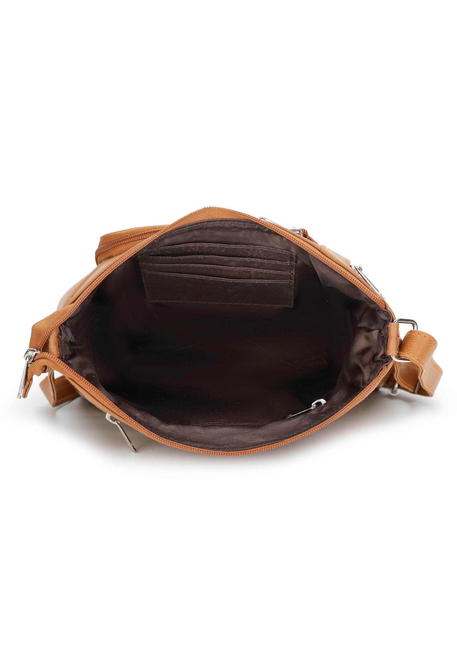 K London Real Leather Crossbody Sling Bag |Bag For Mobile Phone| Pouch Bag For Women & Girls | Shoulder Bags (Tan) (2205_Tan)