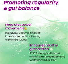 PLIX - THE PLANT FIX Probiotic Shield Pre+Probiotic 30 Effervescent Tablets For Good Gut, Digestion, Metabolism With 20 Billion CFUs, Vital Probiotic Strains, Pack of 2 (Green Apple)