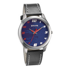 Sonata Rpm Analog Blue Dial Men's Watch 77063SL07W/NN77063SL07W/NP77063SL07W
