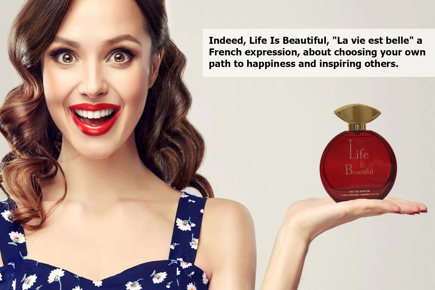 ROR Luxurious Feminine Perfume for Women - Exquisite Women's Fragrances Eau De Parfum - Gifts for Women– Girls & Ladies Reliable Perfume 100ml (Life Is Beautiful)