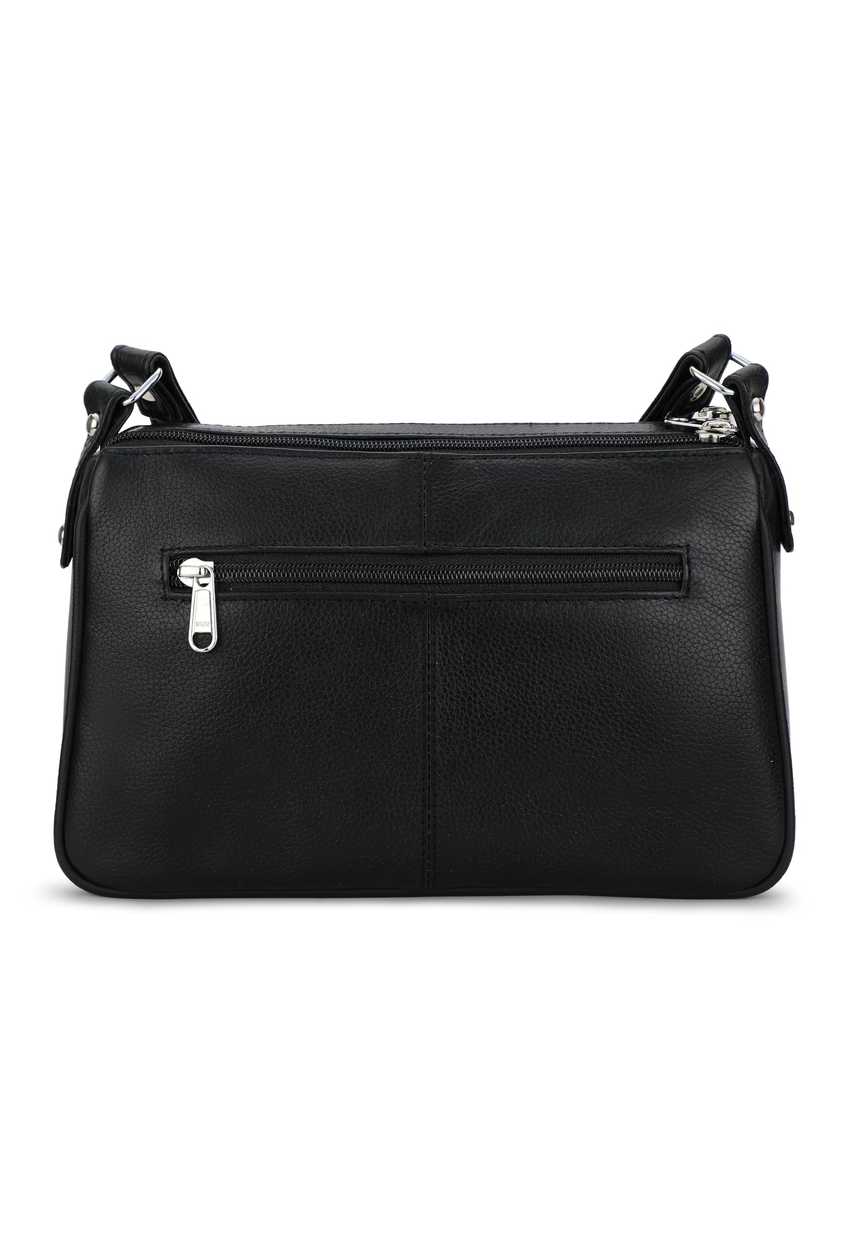 K London Real Leather Shoulder Bag | Bag For Mobile Phone| Mini Bag For Women & Girls | Shoulder Bag (Black) (2203_Black)