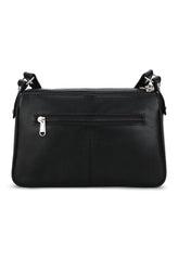 K London Real Leather Shoulder Bag | Bag For Mobile Phone| Mini Bag For Women & Girls | Shoulder Bag (Black) (2203_Black)