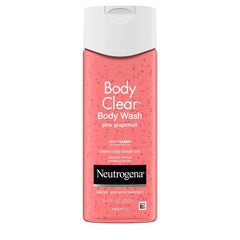 Neutrogena Body Clear Acne Treatment Body Wash with Salicylic Acid Acne Medicine to Prevent Breakouts, Pink Grapefruit Salicylic Acid Acne Body Wash for Back, Chest, and Shoulders, 8.5 fl. oz, 3-Pack