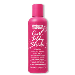 Umberto Giannini Curl Jelly Shine Moisturising Leave-In Conditioner for Curls Waves and Coils - Vegan Curl Heat Protectant and Curl Primer - 180ml