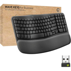 Logitech Wave Keys for Business Wireless Ergonomic Keyboard