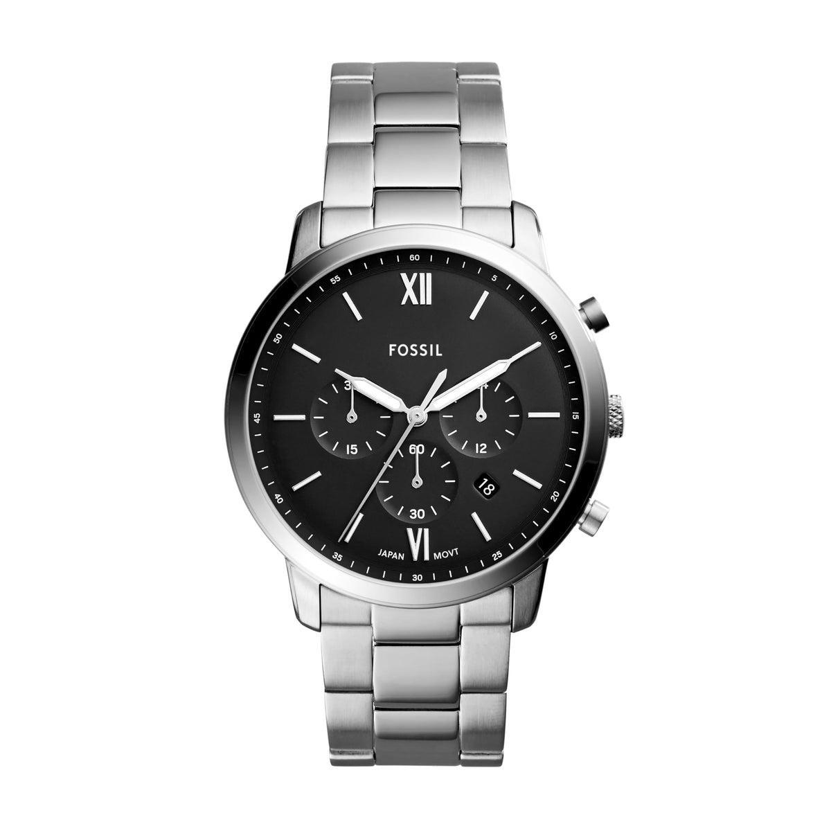 Fossil Casual Watch Analog Display Quartz for Men Silver