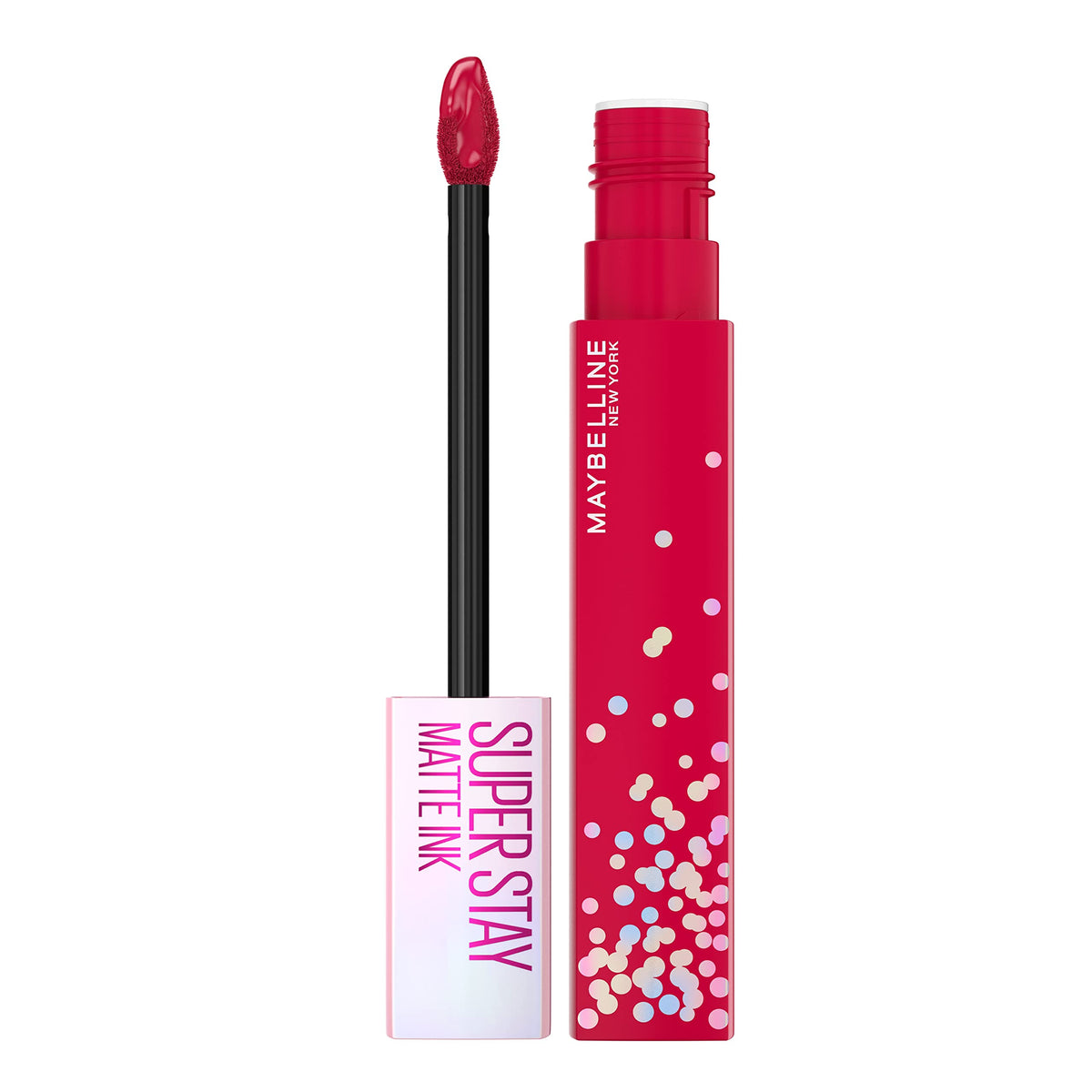 Maybelline Super Stay Matte Ink Liquid Lipstick, Transfer-Proof, Long-Lasting, Limited-Edition Birthday-Cake-Scented Shades, Life of the Party, 0.17 fl oz