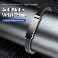 MAKINGTEC Anti-Static Cordless Wristband Wrist Strap Automatic Electrostatic Removal Bracelet Not Easy Fall Off Adjustable Antistatic Static Silicone Wristband Pulseras for Men Women