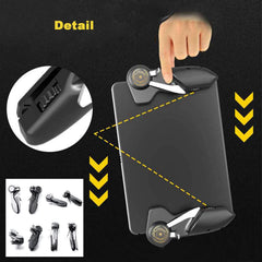 NALACAL 6-Finger Tablet Game Joystick Triggers, L1R1 Shooter Fire Aim Buttons, Ergonomic Controller for iPad & Tablet - PUBG & More