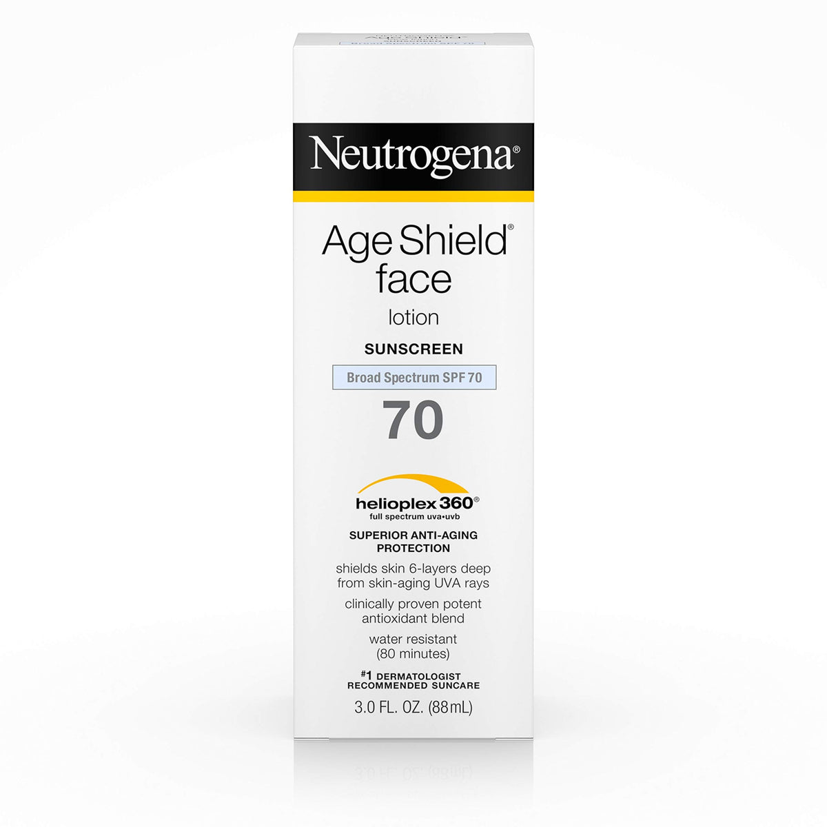 Neutrogena Age Shield Anti-Oxidant Face Lotion Sunscreen Broad Spectrum SPF 70, 88ml - oil-free face sunscreen lotion helps combat the signs of aging