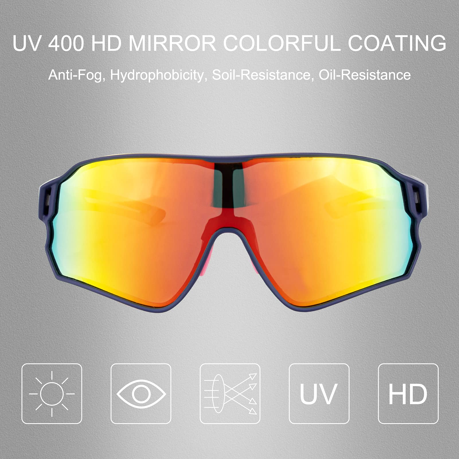 ROCKBROS Polarized Sunglasses UV Protection for Women Men Cycling Sunglasses