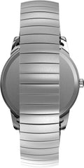 Timex Easy Reader Date Expansion Band Watch - Stainless Steel/Silver-Tone/White/D/35mm