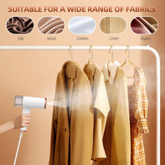 TERRIFI Handheld Steamer for Clothes, Portable Foldable 1000w 120ml Fabric Wrinkle Remove, 20 Second Fast Heat-up for Home Office Travel