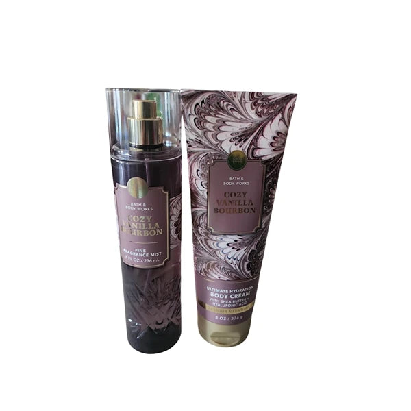 Bath & Body Works Bath and Body Works Fragrance Gift Sets (Vanilla Bourbon Mist and Cream)
