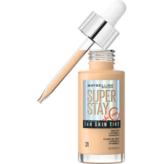 Maybelline New York Super Stay Skin Tint Foundation, With Vitamin C*, Foundation and Skincare, Long-Lasting up to 24H, Vegan Formula, Shade 31, 30 ml, 130 ccm