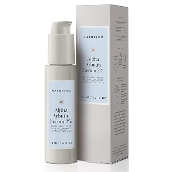 Naturium Alpha Arbutin Serum 2% with Alpha Arbutin, Niacinamide & Lemon, Face & Skin Care, 1 oz 30 ml