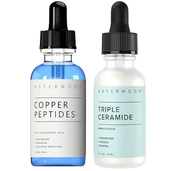 Asterwood Copper Peptides Serum 1 oz + Triple Ceramide Serum 1 oz