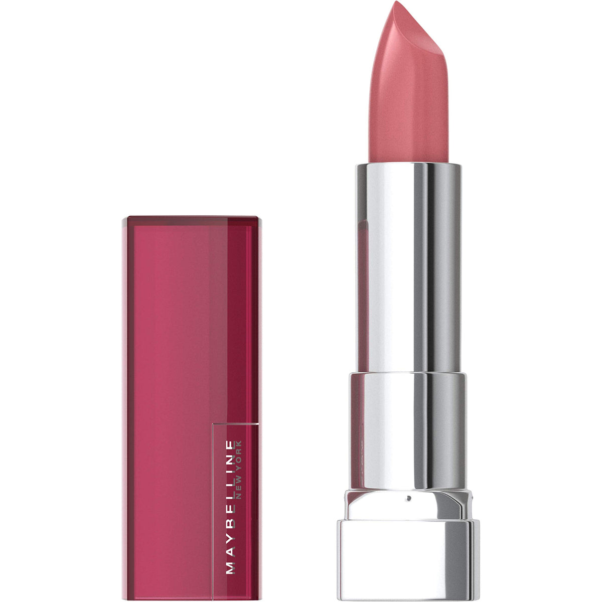 Maybelline Color Sensational Lipstick, Lip Makeup, Cream Finish, Hydrating Lipstick, Flush Punch, Nude Pink,1 Count