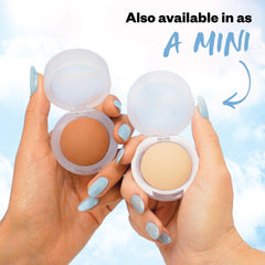 Kosas Mini Cloud Set Face Setting Powder - Smoothing Shine Control, Soft, Sheer Translucent Makeup Finish, Portable & Long-Lasting Loose Pressed Baking Powder - Comfy (Sheer Medium)