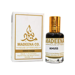 MADEENA CO. Khuss 6Ml; Real & Natural Attar; Best Attar For Men and Women; 100% Alcohol Free & Long Lasting Attar.