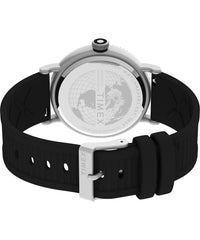 Timex 43 mm Harborside Coast Watch - Black/Black/Silver-Tone/Green