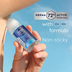 NIVEA MEN Antiperspirant Roll-on for Men, Fresh Active Fresh Scent, 2x50ml