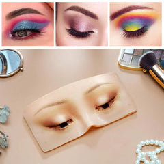 LOOGBH Muagorn Makeup Practice Board - Silicone Bionic Skin Lash View Eyelids for Face Eyes Mannequin, 1PCS
