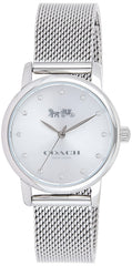 Coach GRAND Women's Watch, Analog-Silver / White
