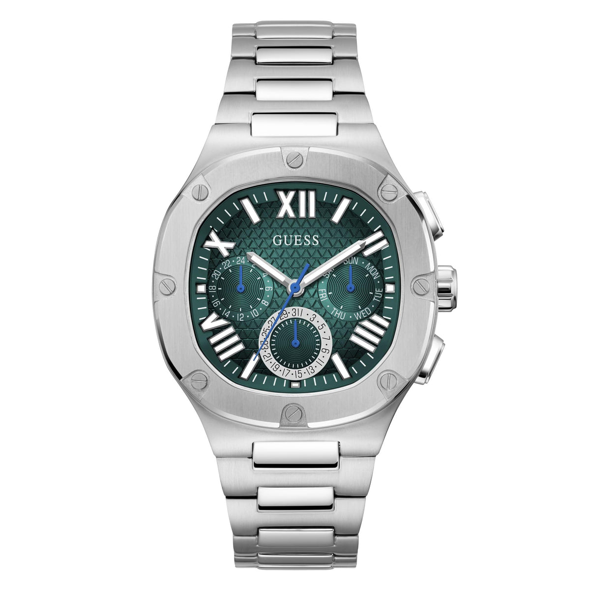 GUESS BR SLV CS W/BR SLV TOP PART/SUN GRADIENT GREEN MF DL/BR/P SLV BRCT