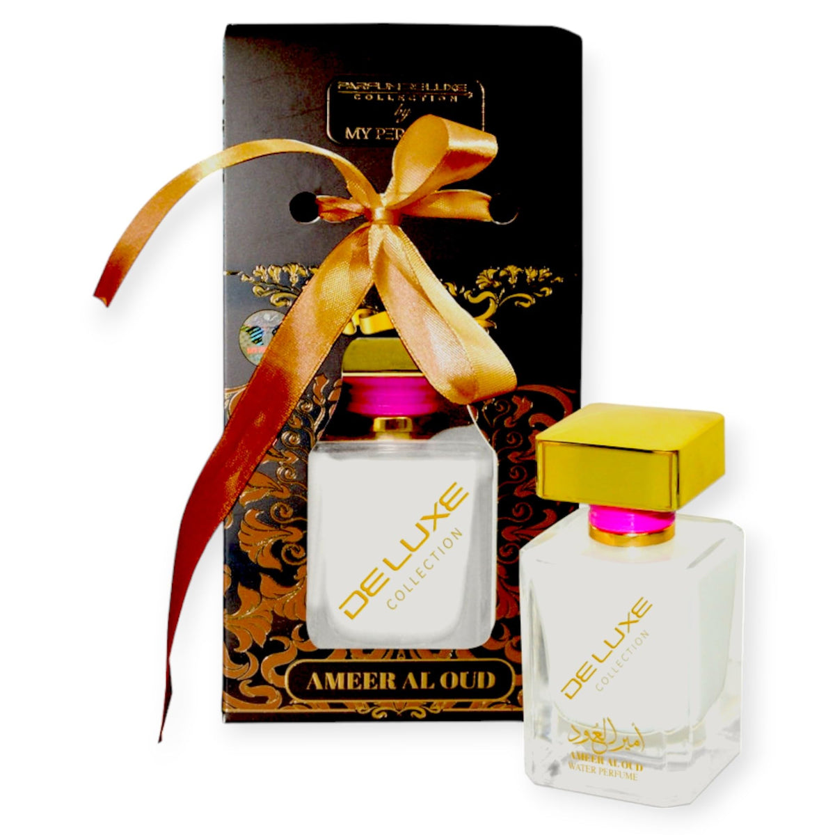 My Perfumes AMEER AL OUD from PARFUM DELUXE Non Alcoholic Halal Water Perfume for Men and Women Skin Friendly and Alcohol Free 50ml