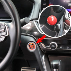 CSYBYW Car Push to Start Button Rocker,Car One Button Start Lever,Car Engine Start Stop Button Joystick,Automotive One-Touch Start Button Starter Cover Decorative Accessories(Red)