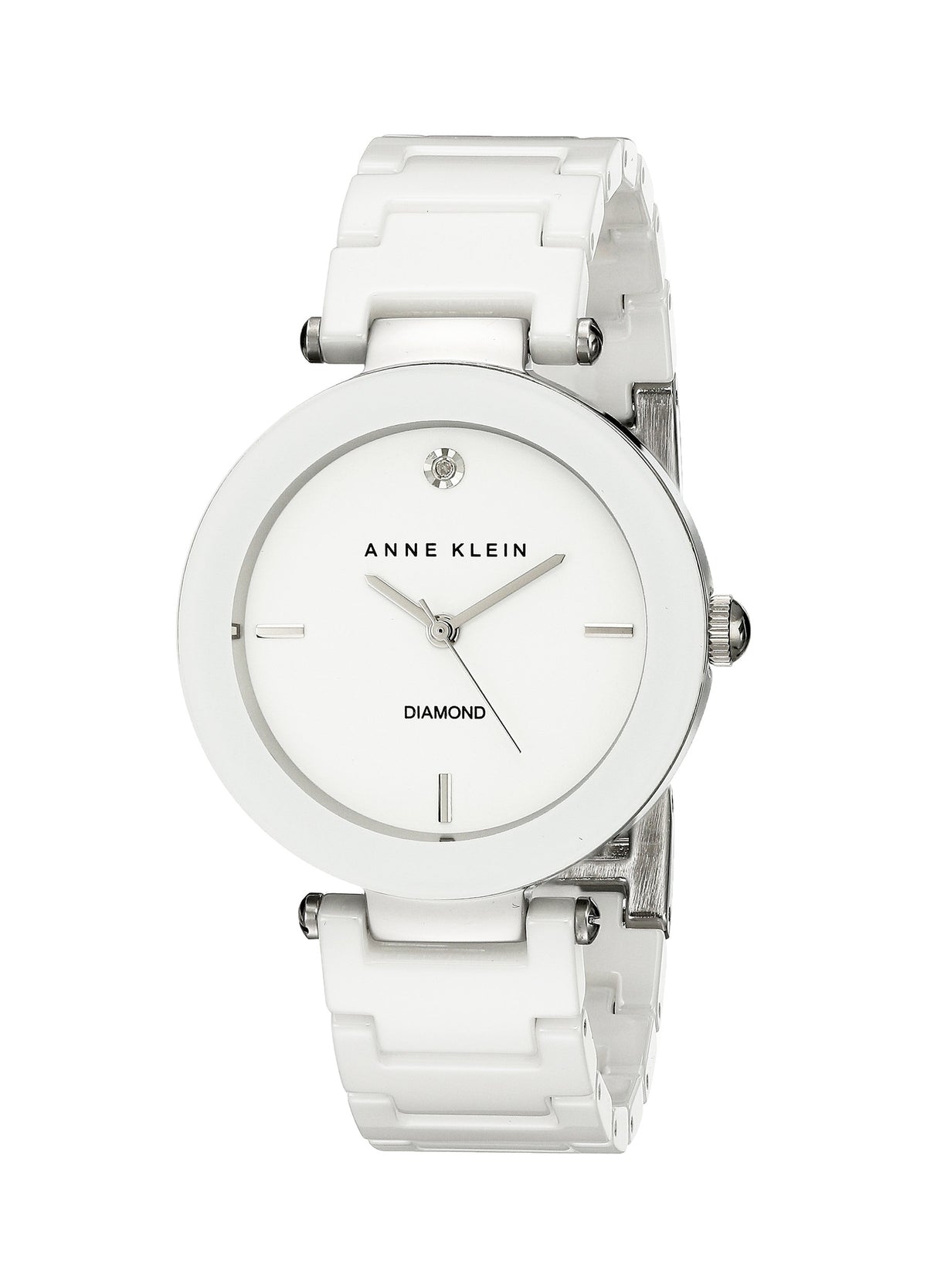Anne Klein Womens Quartz Watch, Analog Display and Ceramic Strap