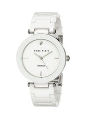 Anne Klein Womens Quartz Watch, Analog Display and Ceramic Strap