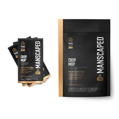 MANSCAPED Crop Mop On-The-Go Individually Wrapped Ball Wipes, Anti-Chafing Male Hygiene Body Wipes, Cleaning Wipe Designed for The Male Groin Area with Refreshing and Cooling Aloe Vera, 15 Pack