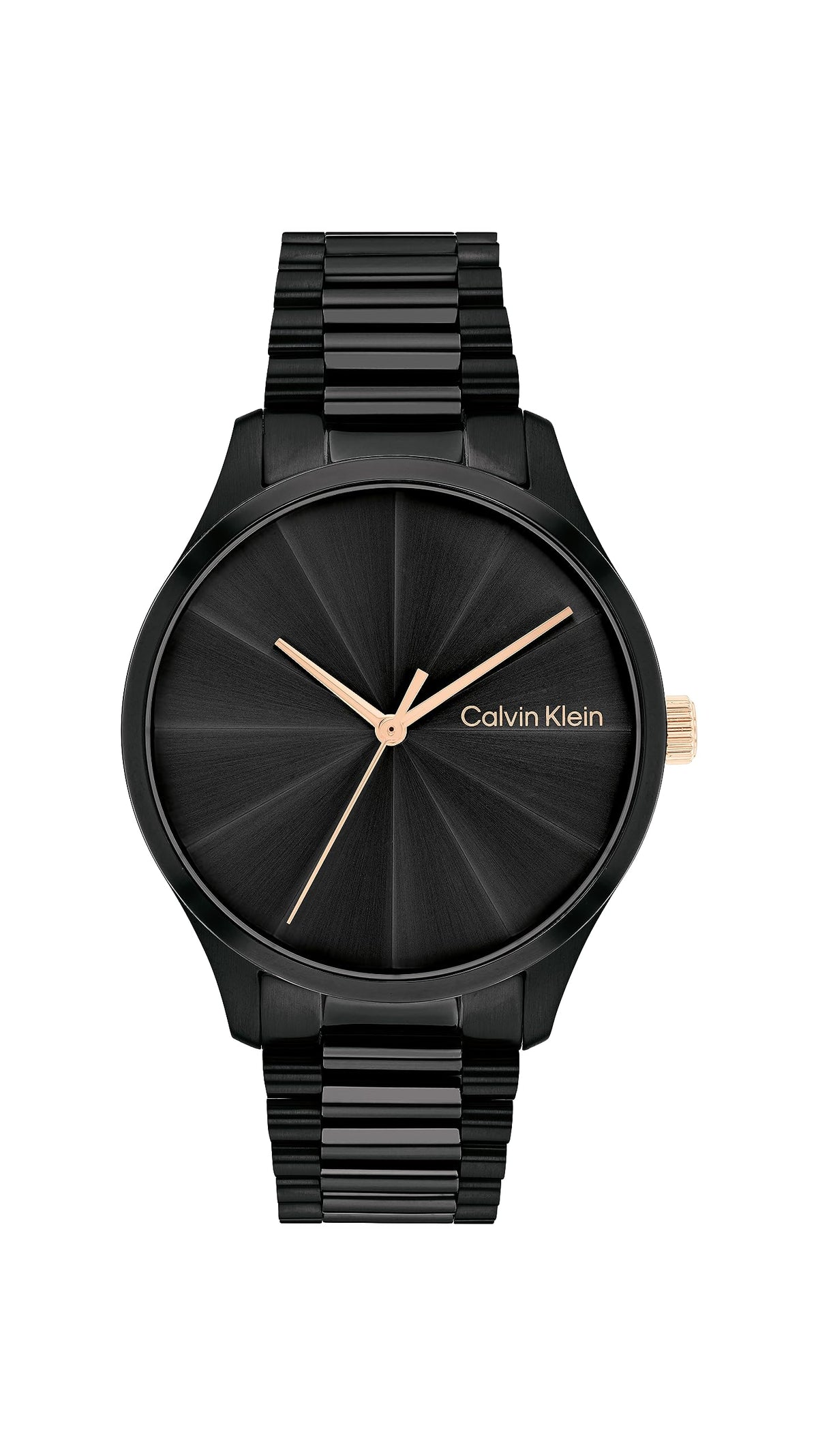 Calvin Klein, Burst Unisex's Bla Dial, Ionic Plated Bla Steel Watch - 25200233