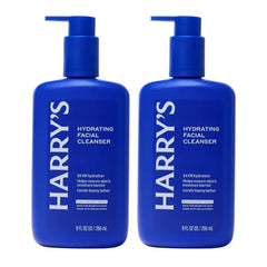 Harry’s Hydrating Facial Cleanser for Men, Gentle Face Wash with 10% Glycerin, Dermatologist Tested, 9 Fl Oz, (Pack of 2)