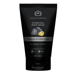 The Man Company Activated Charcoal Face Wash For Men Ylang Ylang & Argan Essential Oils Anti Pollution Acne Oil Control Unclog Pores Deep Cleansing Blackheads Removal All Skin Types 100ml Pack-1