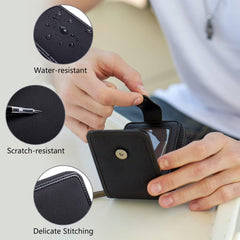 ah arctic hunter Professional Card Holder 13 Slots with Gift Box 1680D Polyester Water Resistant Pocket Size Credit Card Case Wallet for Men Women,Black