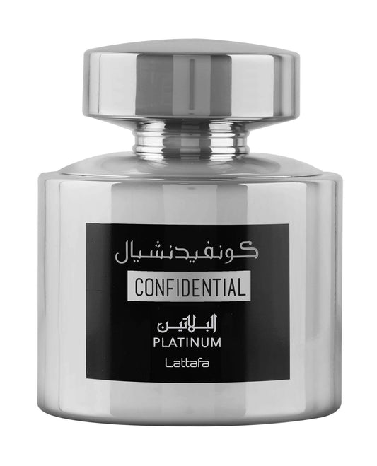 Lattafa Confidential Platinum Eau de Parfum For Unisex - 100 ml