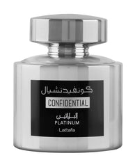 Lattafa Confidential Platinum Eau de Parfum For Unisex, 100 ml