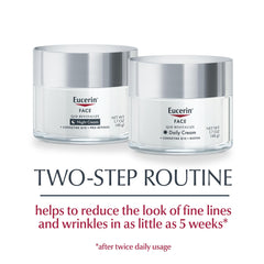 Eucerin Q10 Anti Wrinkle Face Cream Bundle, Day Cream and Night Cream For Face, 1.7 Ounce (Pack of 2)