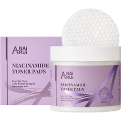 ANAI RUI Niacinamide Facial Radiance Pads, with Glutathione, Niacinamide, LHA, PHA - 50 Pads for Even Skin Tone, Reduce Blemish and Spots