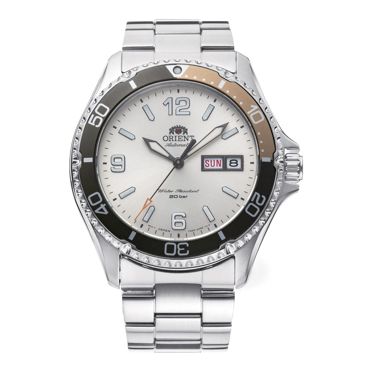 ORIENT Kamasu/Mako III Men's Automatic Manual Winding Sports Steel or Silicone Divers' Watch with Screw Crown and Sapphire Crystal