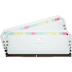 CORSAIR Dominator Platinum RGB 32GB (2 x 16GB) DDR5 RAM Up to 5200MHz Speed (CMT32GX5M2B5200C40W) - White