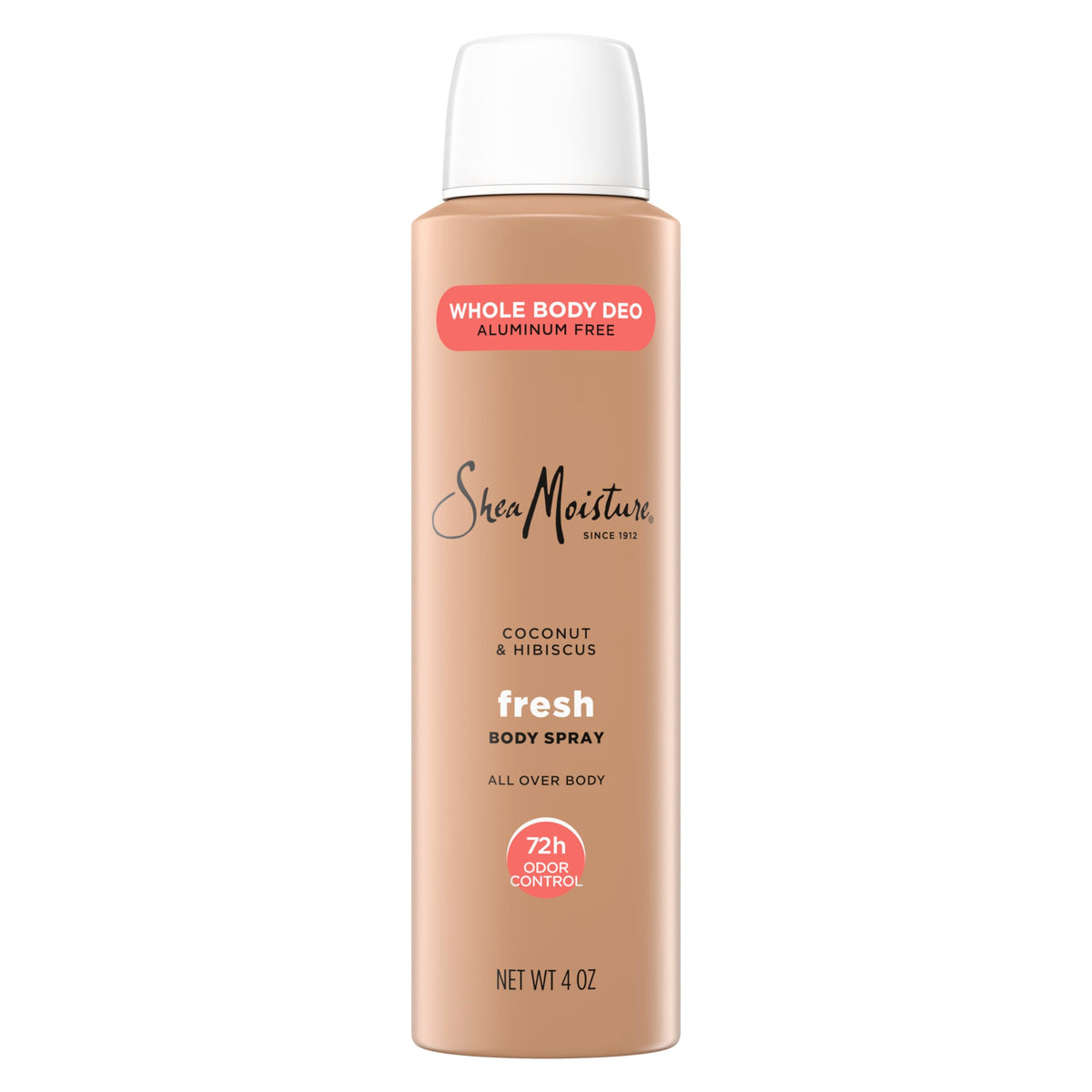 Shea Moisture Fresh 72-Hour Odor Control All-Over Body Spray Aluminum-Free 4 oz