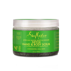 Shea Moisture African Water Mint & Ginger Hand & Body Scrub for Unisex, 354 ml