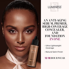 Luminess Air Silk 4-In-1 Airbrush Foundation- Foundation, Shade 170 (.5 Fl Oz) - Sheer to Medium Coverage - Anti-Aging Formula Hydrates and Moisturizes - Professional Makeup Kit for Cordless Air Brush