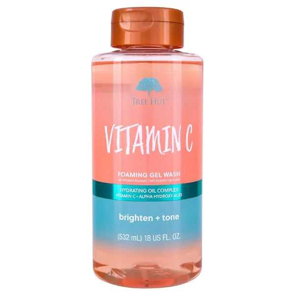 Tree Hut Vitamin C Nourishing & Moisturizing Foaming Gel Wash, 18 oz.